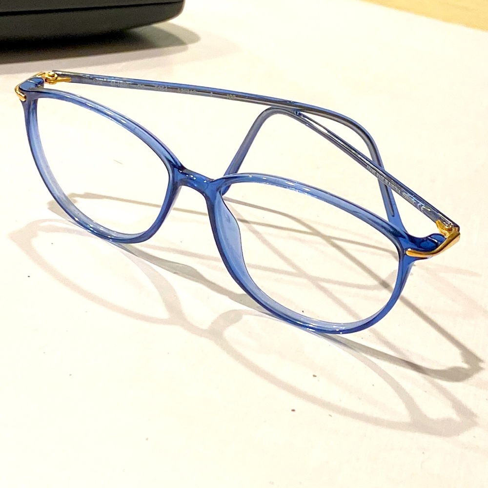 Blue Women's Clear Frame Glasses - Lightweight Fashion Eyewear